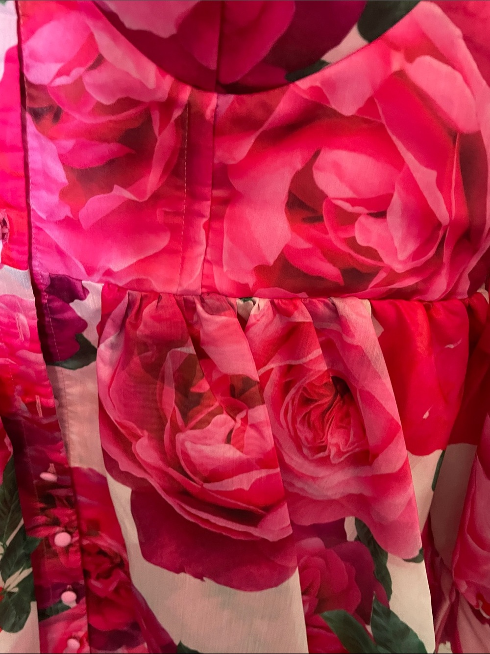 ASOS Pink Rose Print Midi Dress - Picture 5 of 7